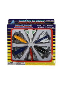 Набор металл. самолетов Handers Истребители (HAC1609-001) (7х3см) (6шт) (упаковка)