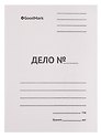 Папка-скоросшиватель А4 "ДЕЛО" 220 г/м2, немелованный, белый картон, GoodMark