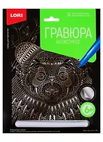 Гравюра Антистресс LORI большая с эффектом серебра Добрая панда