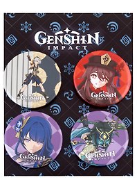 Набор значков «Genshin Impact», 4 штуки