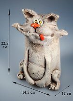 Копилка Забавный кот (23см)  (40339)