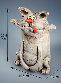 Копилка Забавный кот (23см)  (40339)