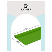 Гофрированная бумага «Зеленое яблоко», 50х250 см, Три совы - 2