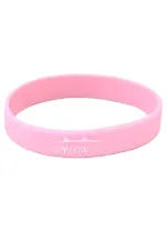 Браслет Meow (розовый) (силикон)(20,2 см)