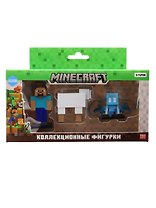 Коллекционные фигурки Minecraft Стив,Овца,Тихоня (MC2021G)