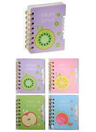 Записная книжка «Fruit style» А6, 60 листов, спираль, AnAn