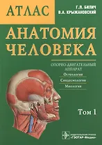 Анатомия человека. Атлас: учебное пособие. В 3 томах.Том 1. Опорно-двигательный аппарат. Остеология Синдесмология Миология.