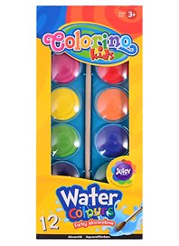 Акварельные краски «Water Colours» 12 цветов, Colorino