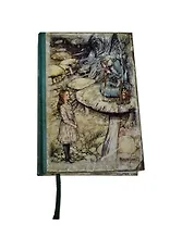 Записная книжка А6 80л 100*165 "Алиса. Разговор с гусеницей" тв.пер, нелин.блок, ляссе, ShyFly