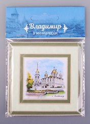 Магнит в паспарту Владимир Успенский Храм (21Vla01 )