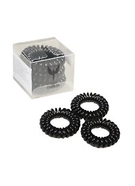 Резинка-браслет для волос Hair Bobbles черная (3 шт.) (913594)