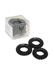 Резинка-браслет для волос Hair Bobbles черная (3 шт.) (913594)