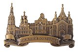 Магнит-фигурка Нижний Новгород Рождественская церковь (металл, цвет бронза, стразы)