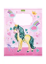 Тетрадь в клетку Hatber, "Лошадки", 12 листов, в ассортименте