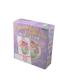 Вышивка лентами Открытка Скромные ирисы (Отк-012) (основа под раскр.) (LORI) (набор для творчества) (8+)