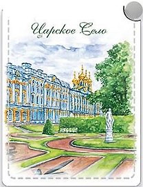 Зеркало сталь Экокожа. Царское село [MIR004-64]