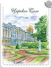 Зеркало сталь Экокожа. Царское село [MIR004-64]
