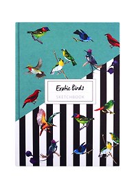 Скетчбук А5 80л "Exotic birds" белый офсет, 7БЦ
