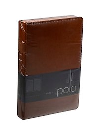 Ежедневник недат. А5 160л "POLO" коричневый, иск.кожа, тонир.блок, цветной обрез, держ.для ручки на корешке, двойное ляссе, Bruno Visconti
