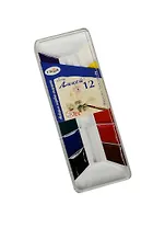 Краски акварельные 12цв "Лицей" медовые, пл/уп, б/к, Гамма