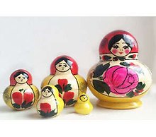 Сувенир, Матрешка "Семеновская кубышка" пятикукольная МС-1865-10109