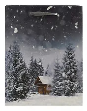 Пакет А5 22*18*10 "Ночная сказка" Новый год, бум.мат.