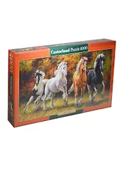 Пазлы 4000 C-400119 Лошади (138х68см) (коробка) (Castorland)