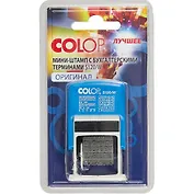 Штамп 3,8мм с 12 бухгалтерскими терминами, блистер, COLOP