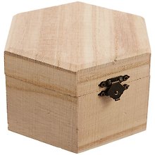 Набор для творчества. Шкатулка для росписи Многоугольная 7,8*14*12/7,4*13,5*11,7 (дерево)