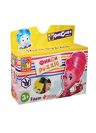 Пазлы мягкие, ТМ Vladi, А4 Фиксики в коробке