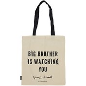 Сумка-шоппер Big Brother Is Watching You (Дж. Оруэлл) белая, текстиль 40см.*32см.