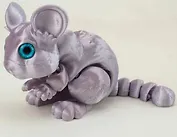 Фигурка 3D Шиншилла Аврора (пластик) (16х10) (129)