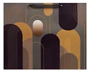 Пакет А3+ 40*50*15 "Abstract style" нейтр., бум.мат.ламинат