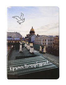 Магнит СПб Крыши Петербурга (зеленые) (фото) (9х6,5) (винил) (МВ2020-020)