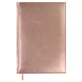 Ежедневник недат. А5 160л "Сариф эконом" розовый, иск.кожа, тв.переплёт, поролон, блинтовое тиснение, офсет, ляссе