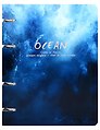 Тетрадь 100л кл. "Ocean" на кольцах, пласт.обл., полноцв.печать, тиснение фольгой Серебро