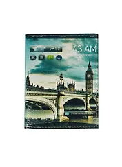 Обложка для паспорта нат.кожа, "Big Ben", тип 2