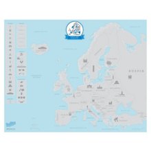 ФАЙНДИЗАЙН  Карта путешественника Scratch Европа LUKEU
