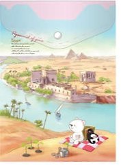 Папка-конверт на кнопке А6 Comix TRAVELLING Египет