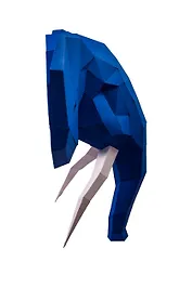 Набор для сборки полигональных фигур: Слон (Синий)