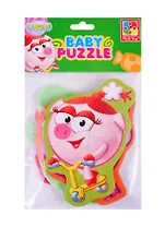 Игровой набор, ТМ Vladi Toys, Мягкие пазлы Baby puzzle Смешарики Нюша, Бараш, Лосяш, Копатыч