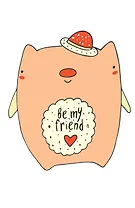 Блокнот для записей "Pig in h t" (А5)