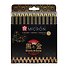 Ручки капиллярные черные 12шт "Pigma Micron Gold Limited Edition" 003-12, brush, PN - 0