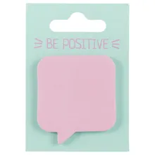 Стикеры «Be positive. Сноска» розовые, 45 х 51 мм