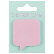 Стикеры «Be positive. Сноска» розовые, 45 х 51 мм