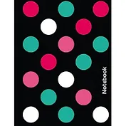 Записная книжка, Феникс+, А6 (117*151) 96стр "Горохи на чёрном" голографическая пленка