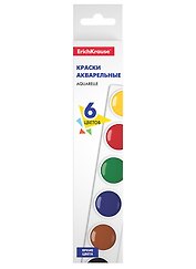 Краски акварельные 06цв "Basic", ErichKrause 