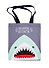 Сумка-шоппер Shark attack серая текстиль 40см.*32см. - 0