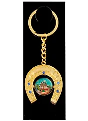 Брелок Подкова Кострома (металл цв.золото)