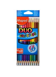 Карандаши цветные двусторонние «Color'Peps», Maped, 24 цвета, 12 штук